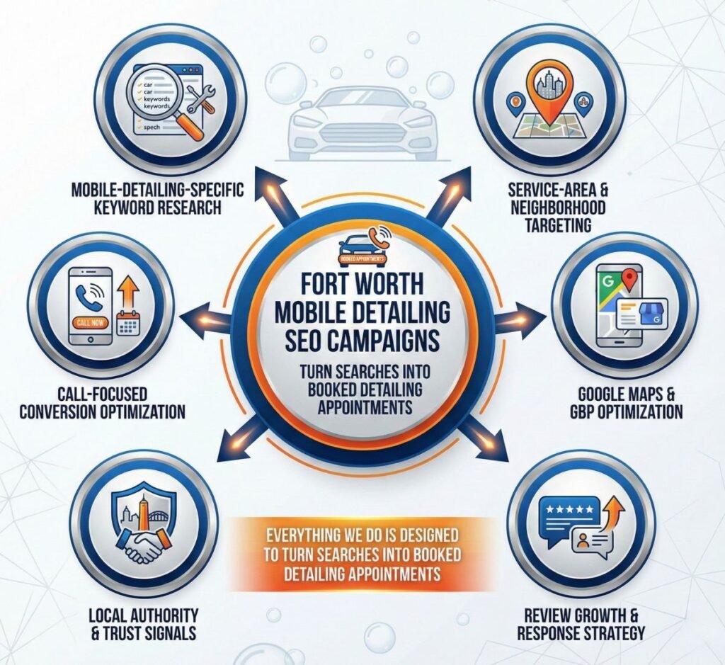 Local SEO for Mobile Car Detailing Businesses in Fort Worth That Drives Daily Calls & Booked Appointments